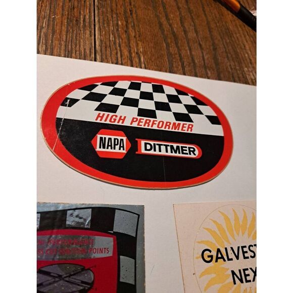Vintage Original Lot 3 Decal Stickers Napa Dittmer Sorensen Galveston Next - Picture 2 of 9